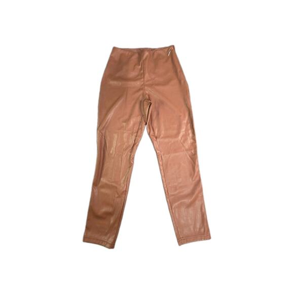 Fabletics Pants - Fabletics Women’s Size L Brown High Rise Ankle Leggings Zipper Stretch C40-1